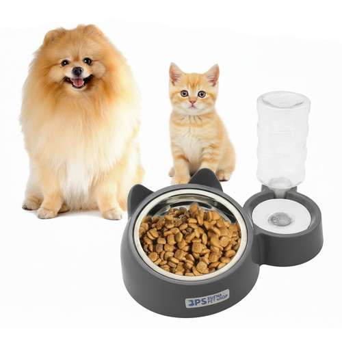 Comedouro 2em1 para cães e gatos