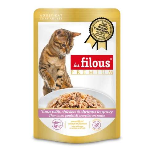 Filous premium atum com frango e camarão ao molho