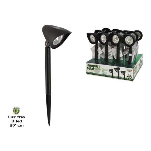 Lâmpada Solar do Jardim Holofote 3 Leds
