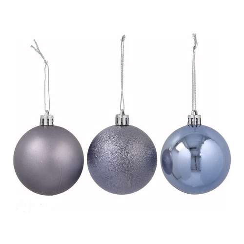 Tubo x36 bolas de Natal 6 cm