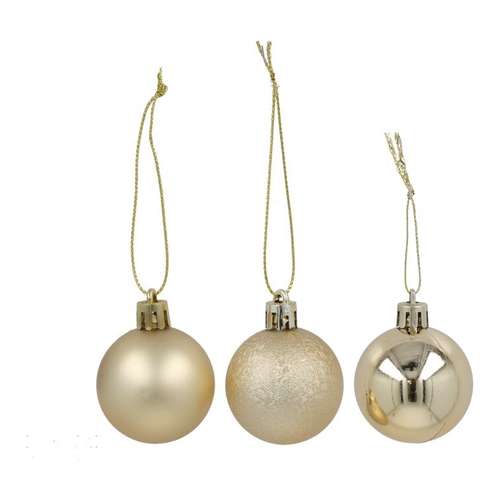 Conjunto x35 bolas de Natal 4 cm