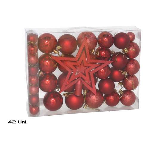 Conjunto x42 bolas de Natal