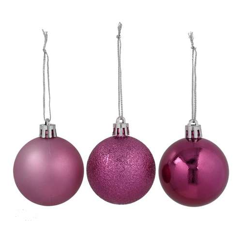 Tubo x16 bolas de Natal MOTLEY 5 cm
