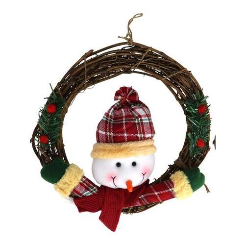 Coroa de Natal com boneco