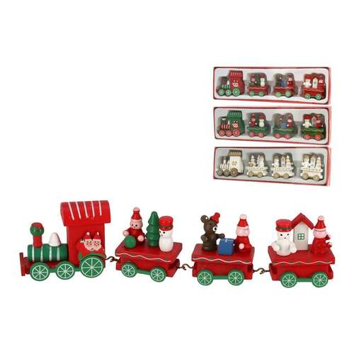 Comboio de Natal com figuras