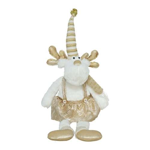 Boneco branco/ouro