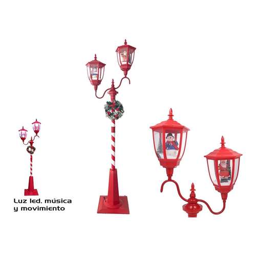Poste duplo com LED