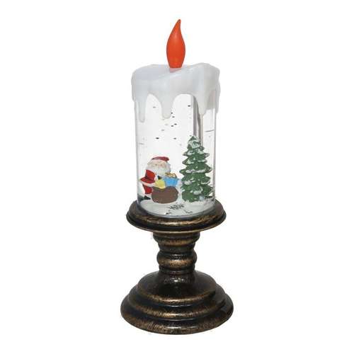 Vela de água com 2 LED Pai Natal