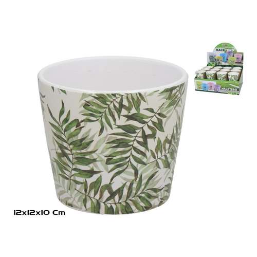 Vaso de Cerâmica Folhagem